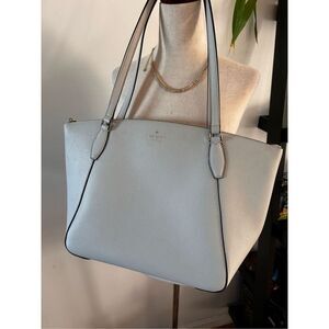 Kate Spade white tote shoulder bag size 16×11×6